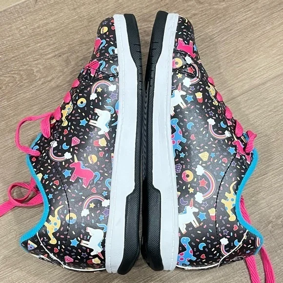 Heelys Split Kids Skate Shoes Black Unicorn Youth Size 6Youth Women 7 NO WHEELS - Picture 9 of 16